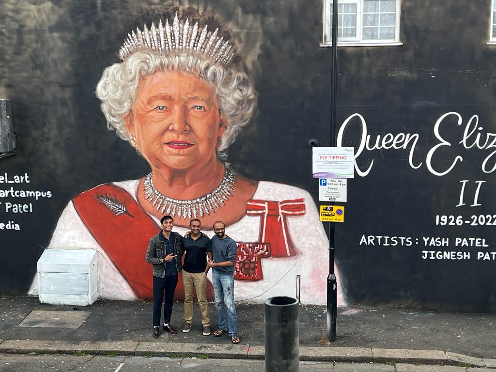 Mural of Queen Elizabeth II